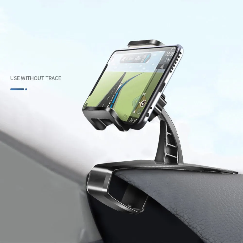 3 in 1 Car GPS Smartphone Holder: Dashboard / Visor Clamp   AC Grid Clip for QMobile Q Infinity - Black