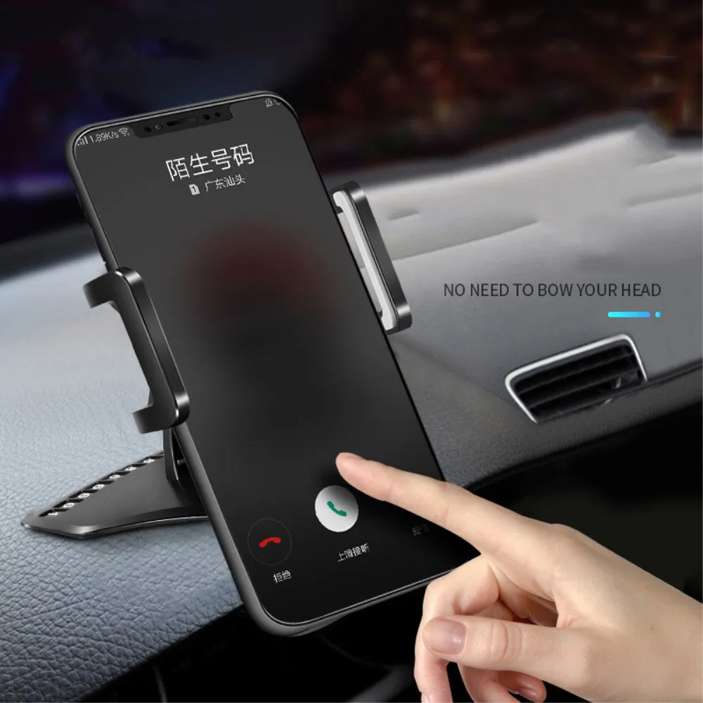 3 in 1 Car GPS Smartphone Holder: Dashboard / Visor Clamp   AC Grid Clip for QMobile Q Infinity - Black