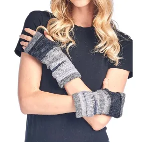 Charcoal Alpaca Colorado Fingerless Gloves