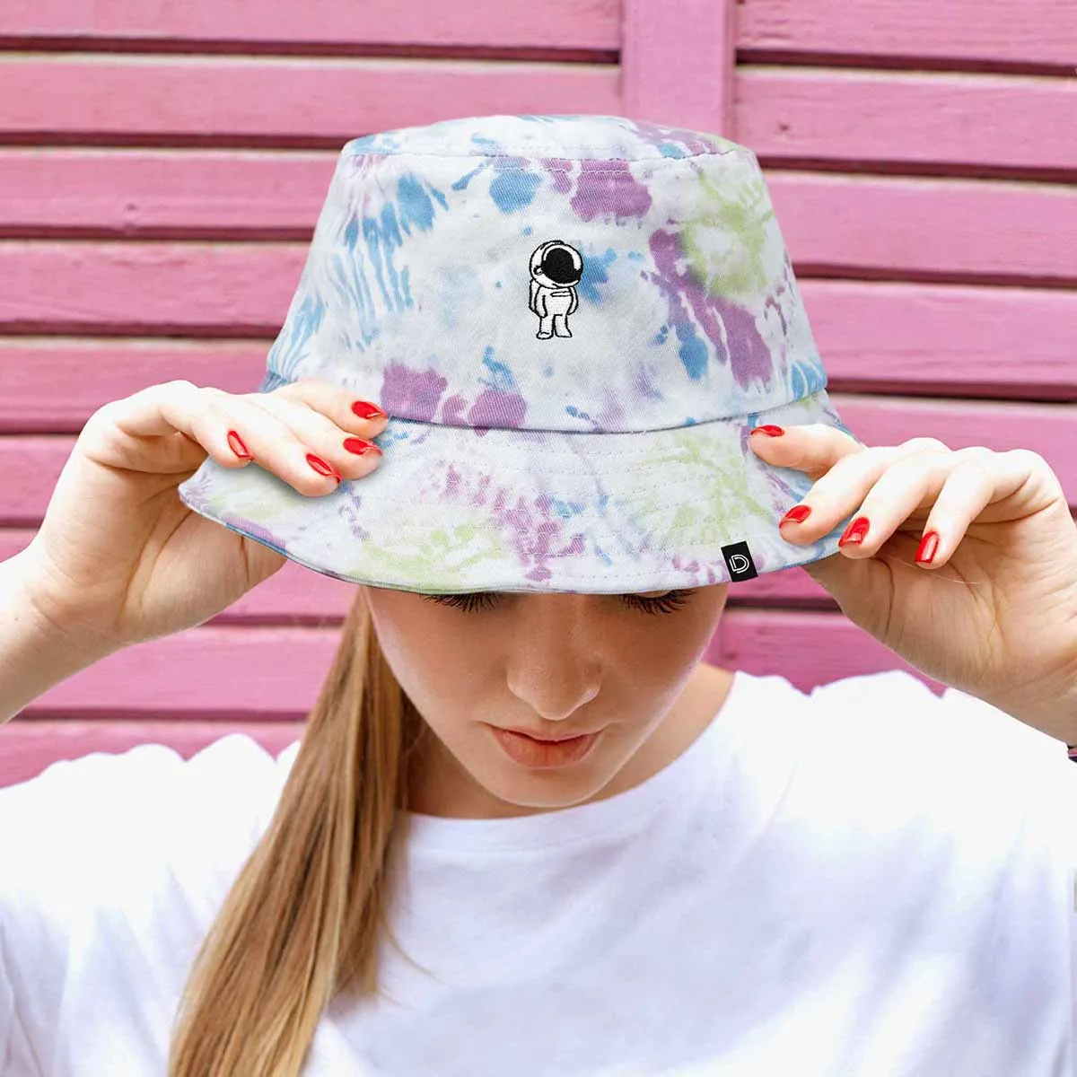 Dalix Astronaut Tie Dye Bucket Hat