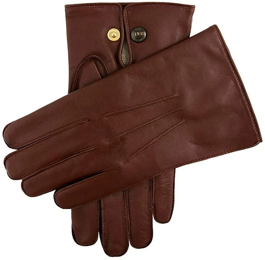 Dents Mens Classic Leather Gloves w 100% Wool Lining Winter Warm