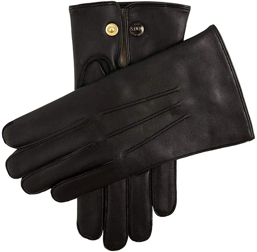Dents Mens Classic Leather Gloves w 100% Wool Lining Winter Warm