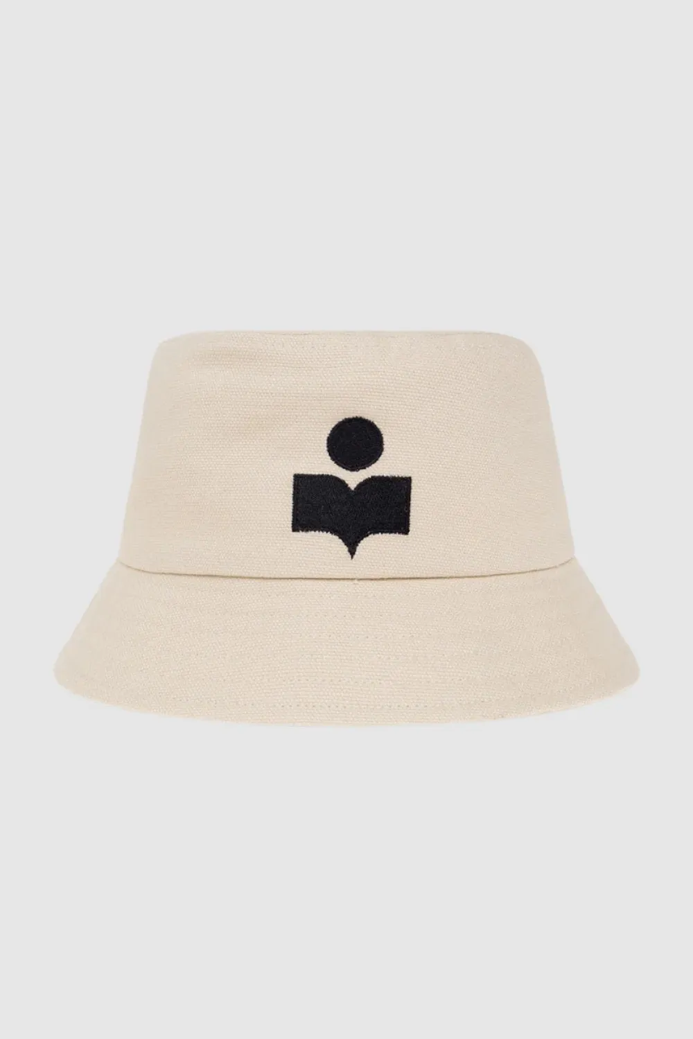 Isabel Marant Haley Hat Logo in Ecru and Black