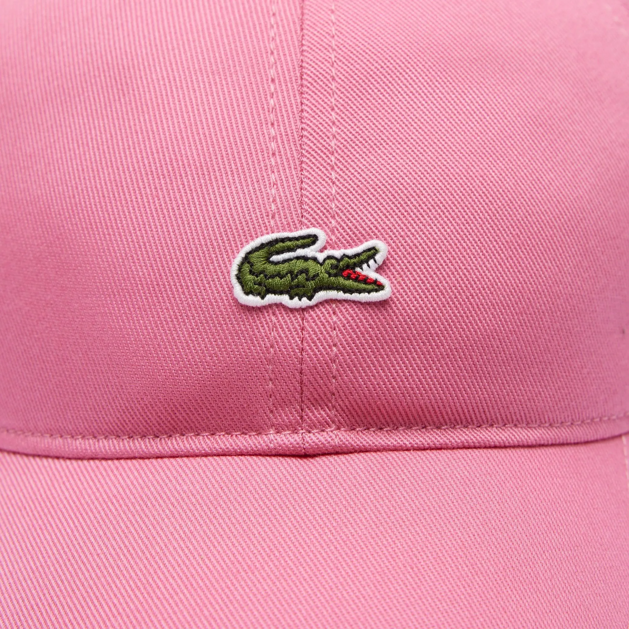 Lacoste Cotton Twill Baseball Cap Bubblegum Pink