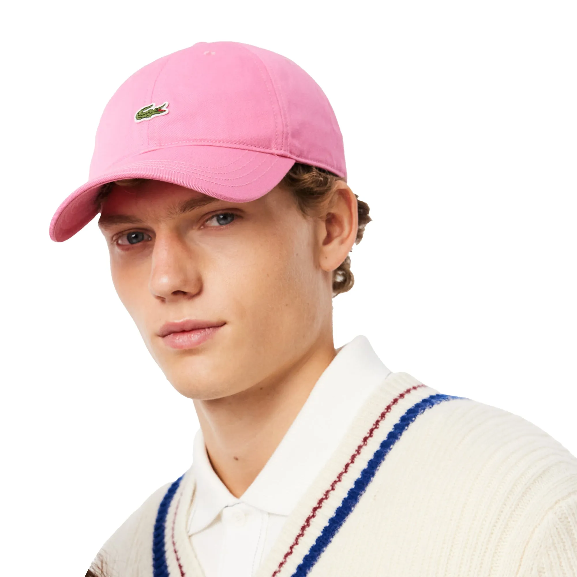 Lacoste Cotton Twill Baseball Cap Bubblegum Pink