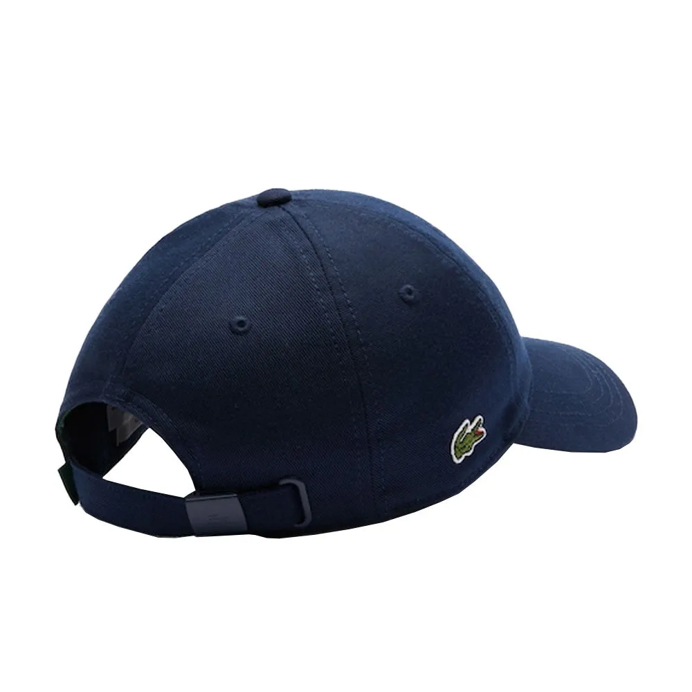 Lacoste Cotton Twill Baseball Cap Navy