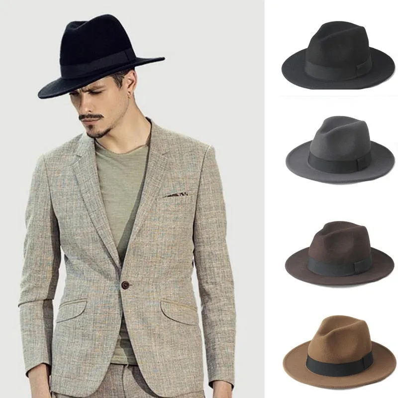 Men Felt Trilby Hat