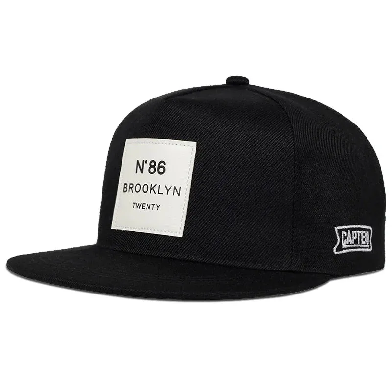 Men Women BROOKLYN Baseball cotton adjustable Snapback Hat Leather label N86 Hip Hop Caps Sun Hat Unisex Trucker Hats