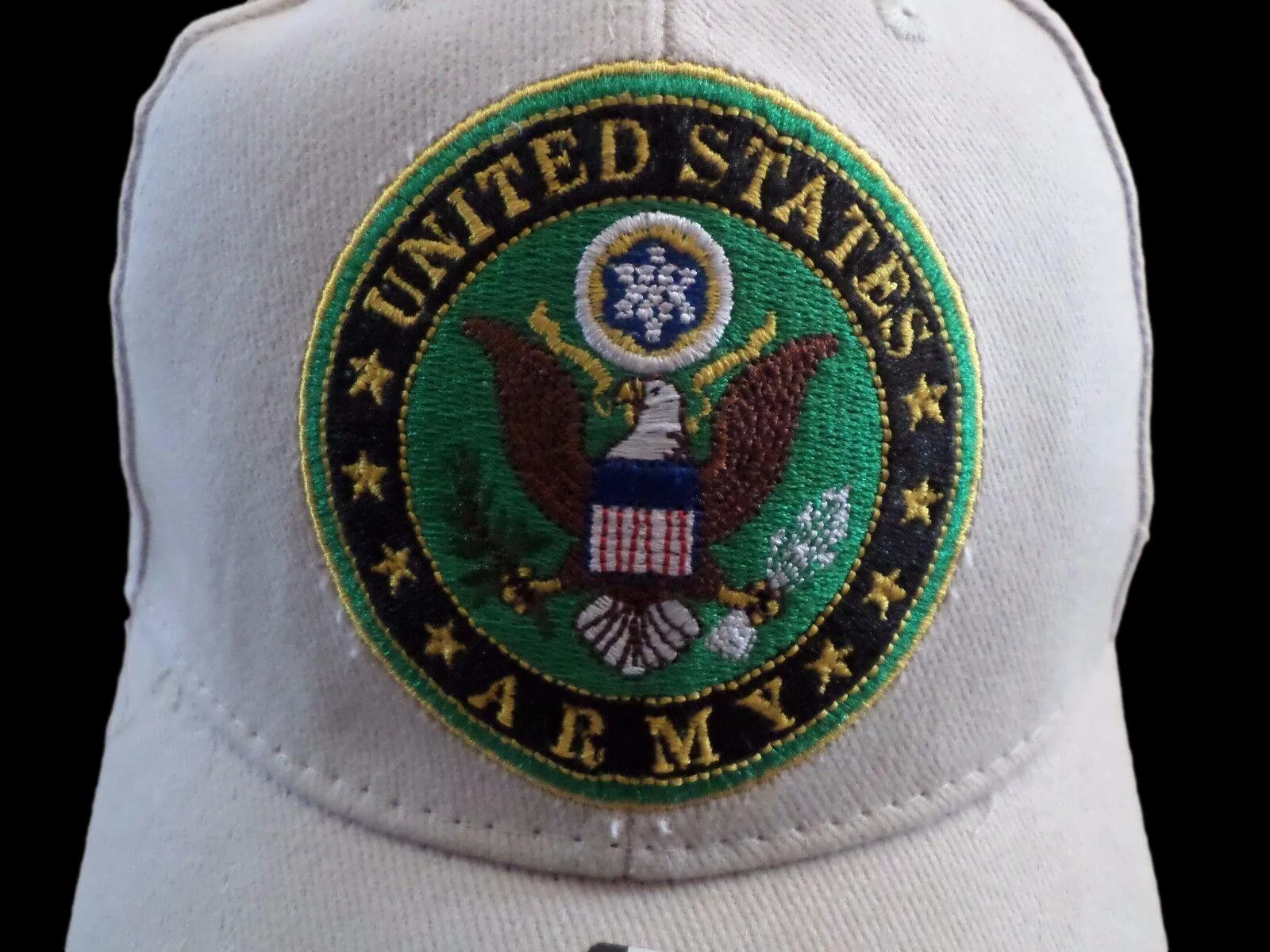NEW U.S MILITARY ARMY LOGO EMBROIDERED KHAKI HAT CAP OFFICIAL LICENSED HATS