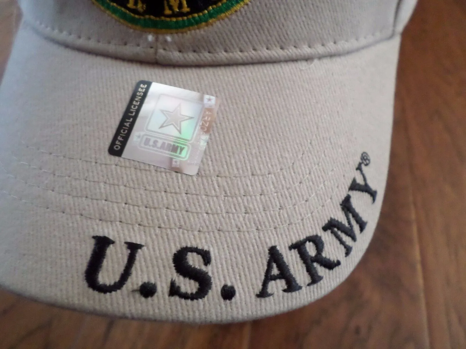 NEW U.S MILITARY ARMY LOGO EMBROIDERED KHAKI HAT CAP OFFICIAL LICENSED HATS