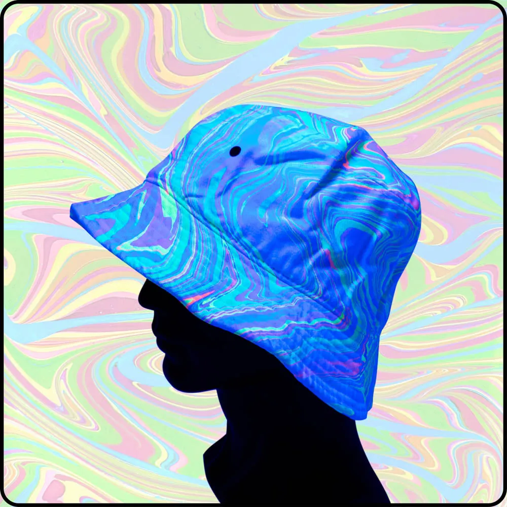 Unicorn Farts UV Hydro-Dipped Bucket Hat