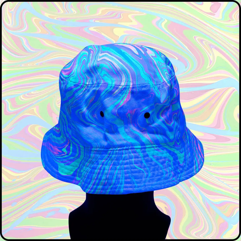 Unicorn Farts UV Hydro-Dipped Bucket Hat