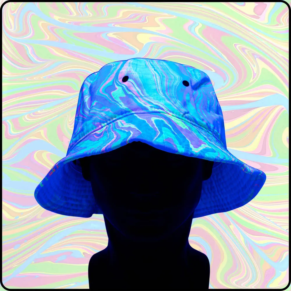 Unicorn Farts UV Hydro-Dipped Bucket Hat