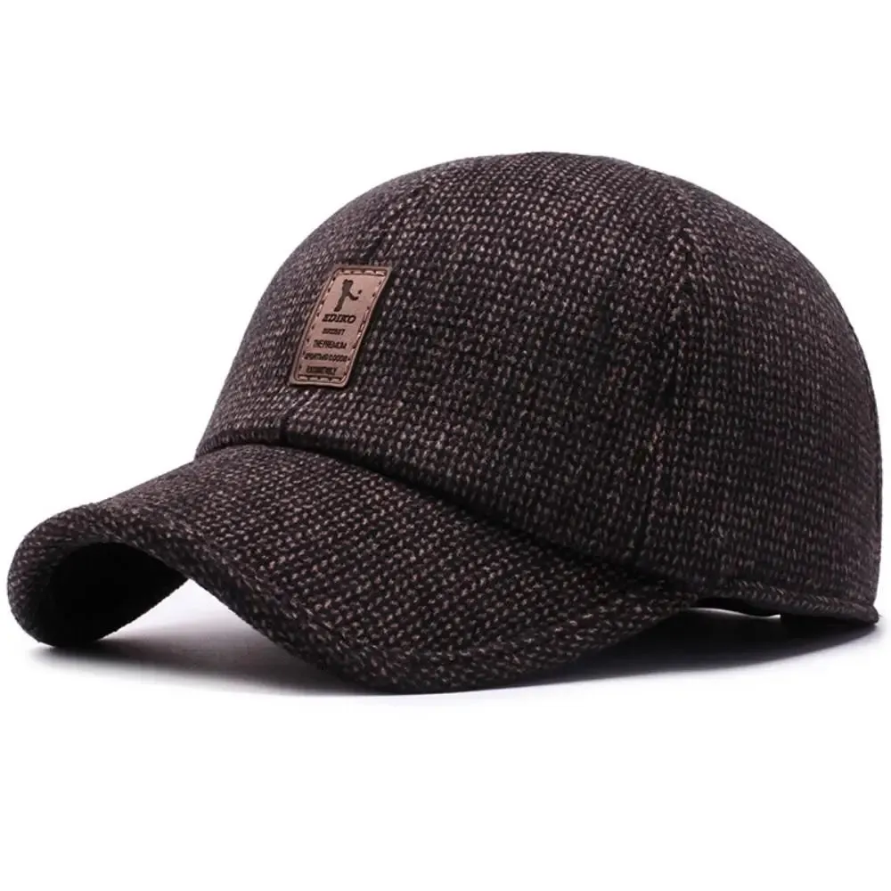 Winter Bomber Hat Men Women Russian Black Leather Ushanka Caps With Ear Flaps Fur Warm Leather Brand Baseball Cap Hats