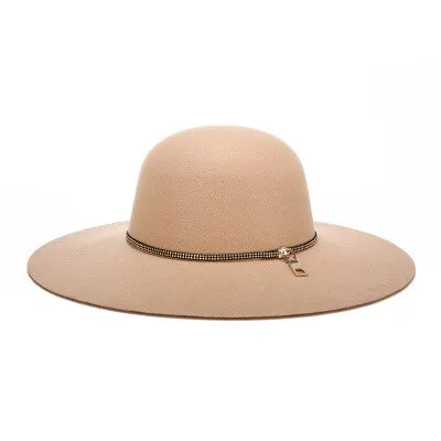 Winter Wool Fedora Vintage Black Hats